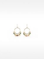 Pendientes Con Cuentas Multicolor multicolor