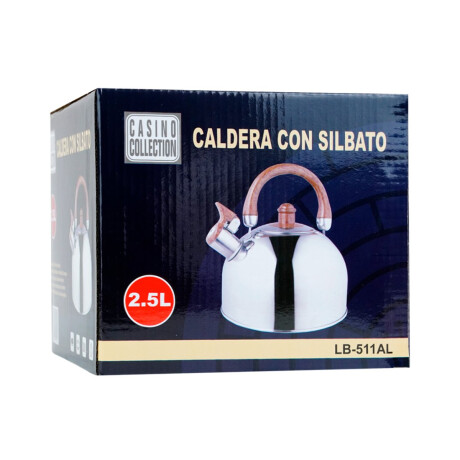 Caldera de acero con silbato 2.5L Caldera de acero con silbato 2.5L
