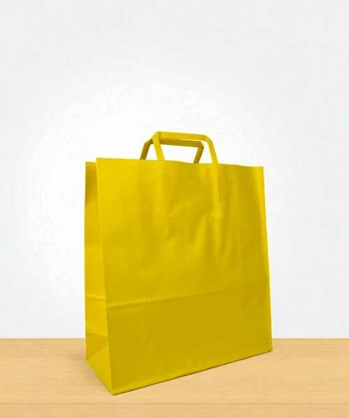 Bolsa lisa acuario 30x12x32 cm AMARILLO
