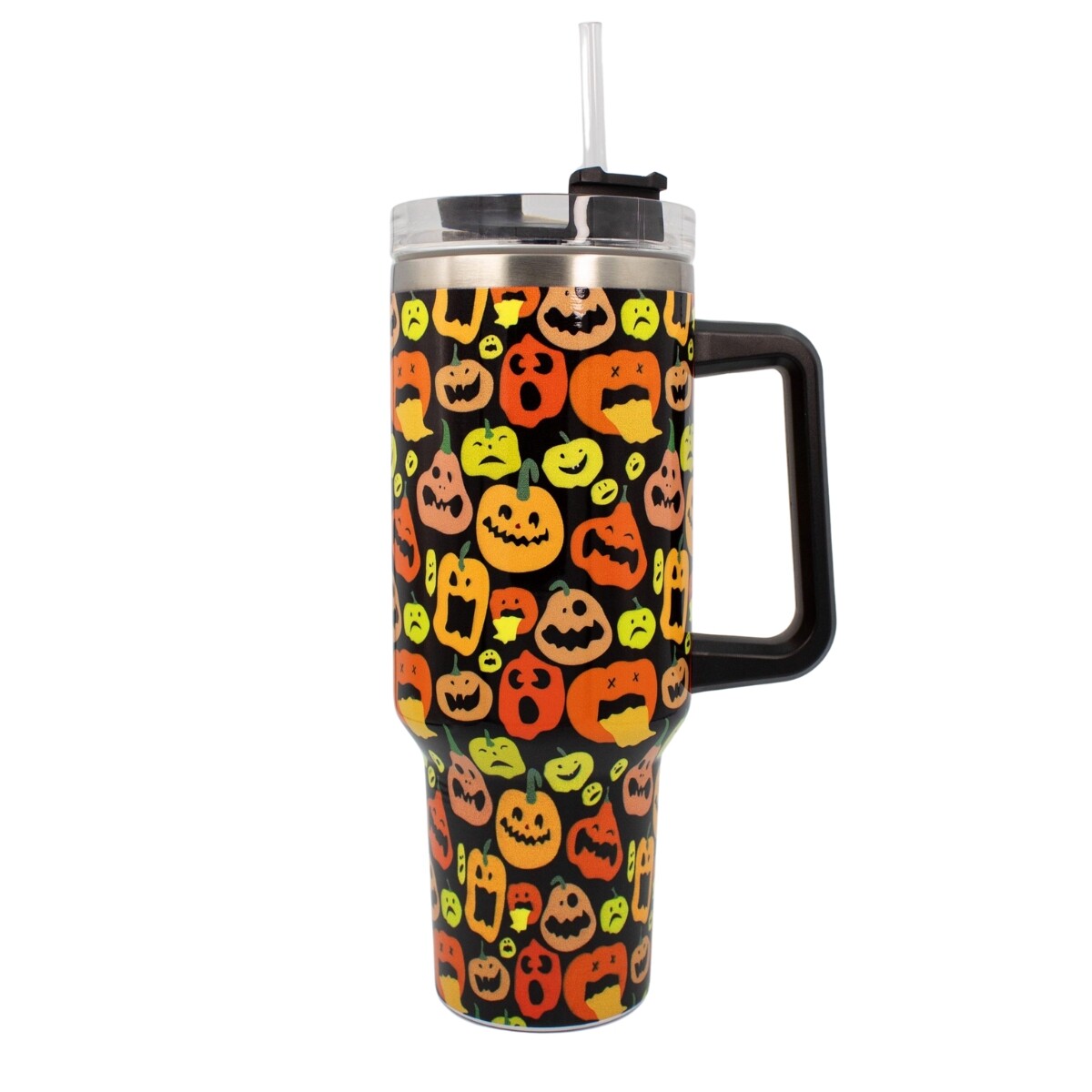 Vaso termico tipo quencher halloween - Amarillo 