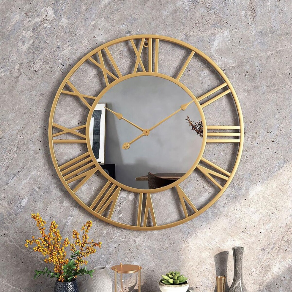 Reloj De Pared Con Espejo Ø 50cm 