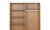 Ropero 4 puertas 2 cajones - Madera maciza - Linea Colonial Marron