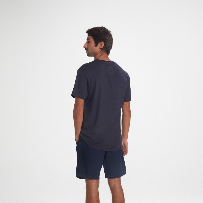 CAMISETA MM MASC AZUL OSCURO