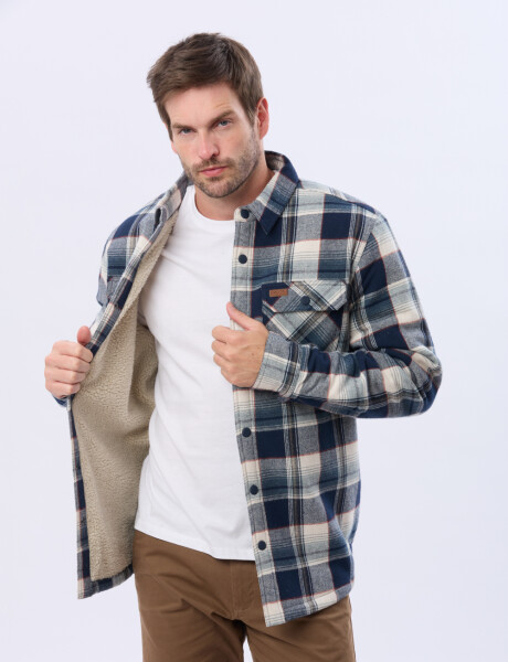 CAMPERA LEÑADORA CON CORDERITO Azulosc