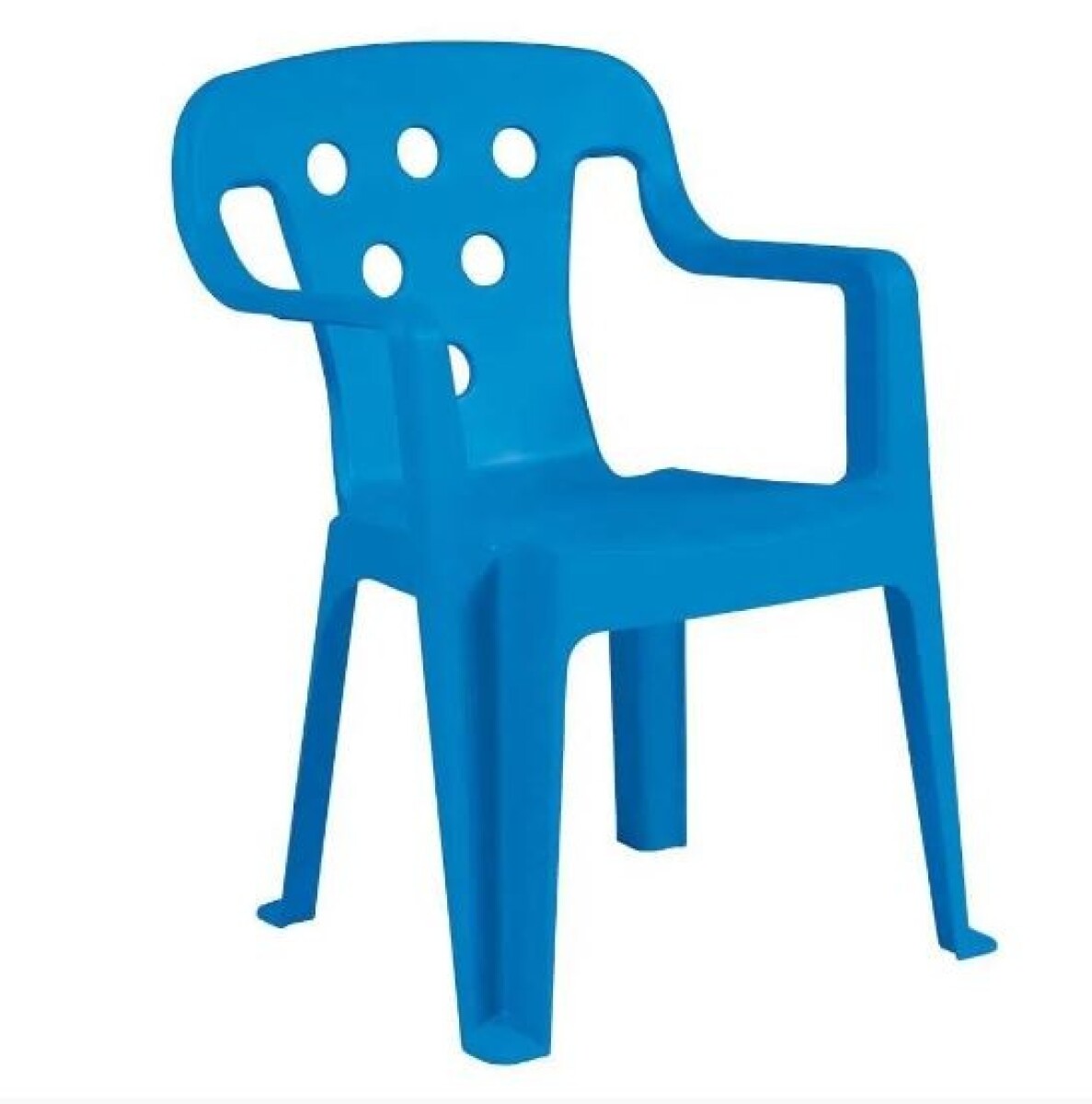 SILLA INFANTIL CON APOYA BRAZO AZUL 