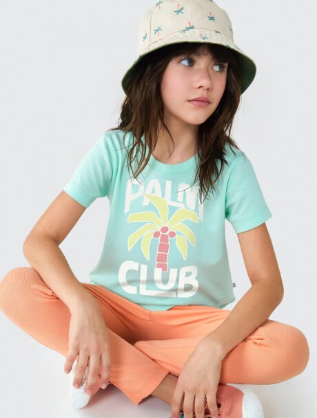 CAMISETA INFANTIL CON ESTAMPA VERDE