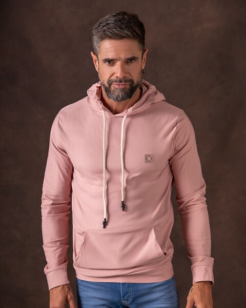 Buzo Bengalina Con Frisa Canguro Rosa