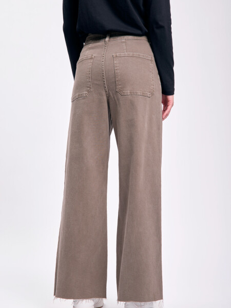 Pantalón jean ancho Oliva