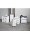 Cómoda BILLUND 3 cajones blanco/hormigón Cómoda BILLUND 3 cajones blanco/hormigón