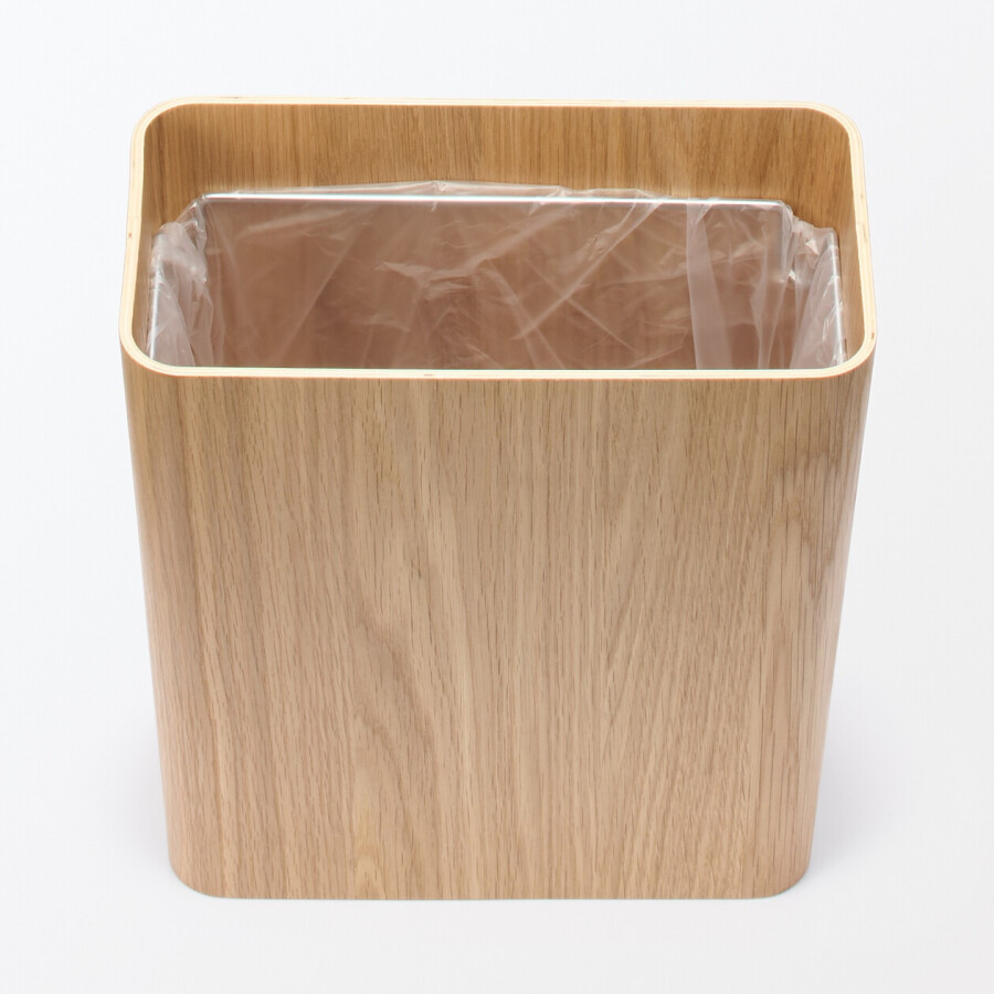 Papelera Oslo de madera con soporte de metal Papelera Oslo de madera con soporte de metal