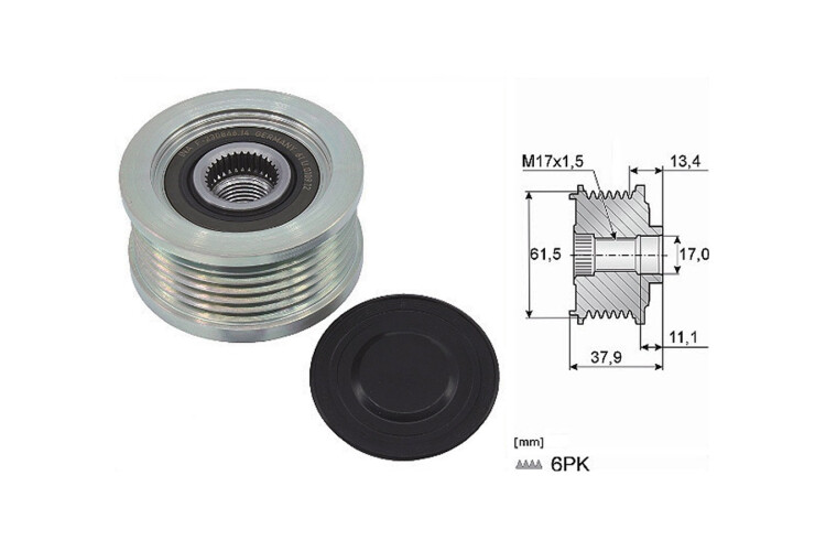 Polea Alternador Marcha Libre Fiat Doblo 01-25 Polea Alternador Marcha Libre Fiat Doblo 01-25