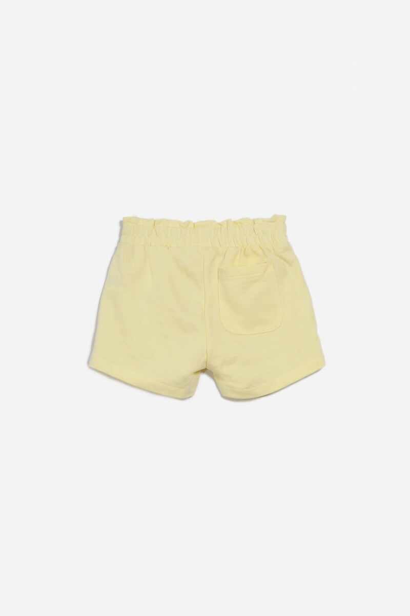 Short con elástico en cintura AMARILLO