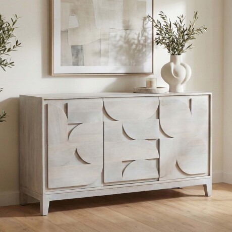 APARADOR MADERA-DE-MANGO BLANCO MAYRA