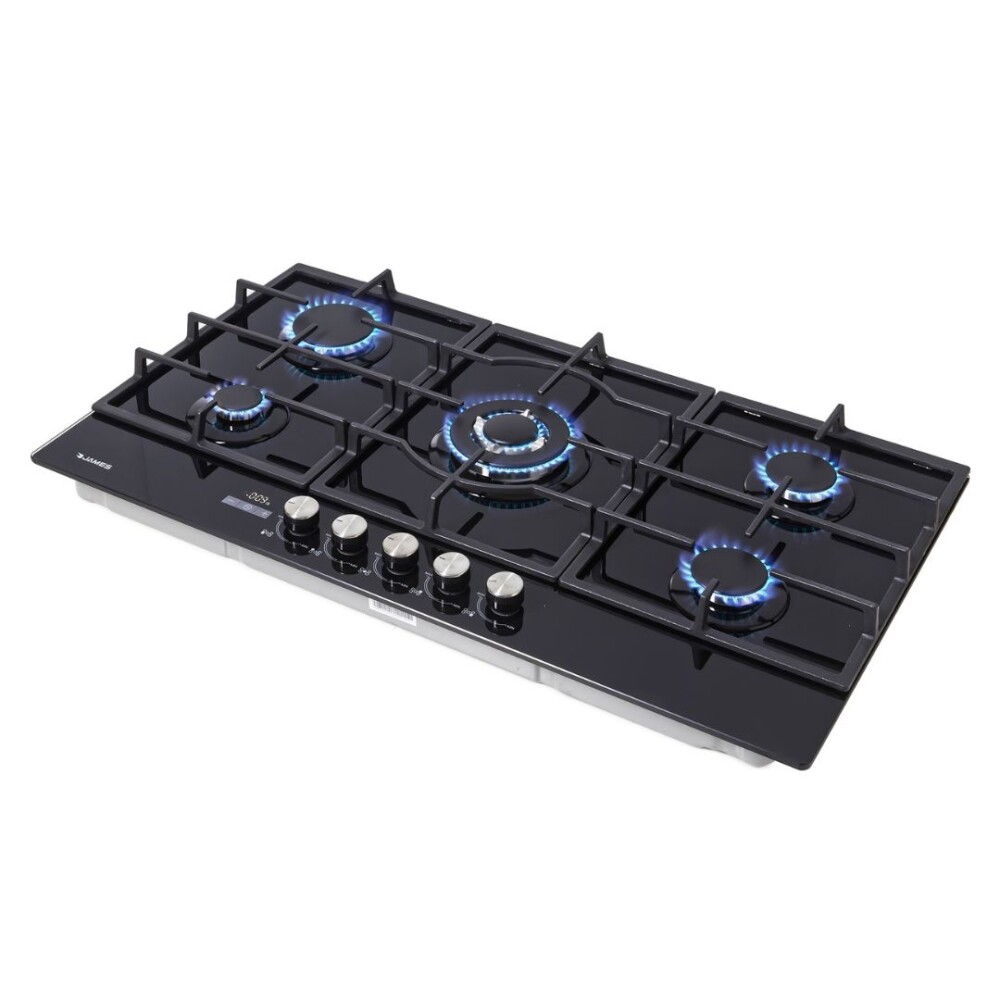 Anafe de Empotrar A Gas Negro - Modelo 5H AG VNT G2 - James Anafe de Empotrar A Gas Negro - Modelo 5H AG VNT G2 - James