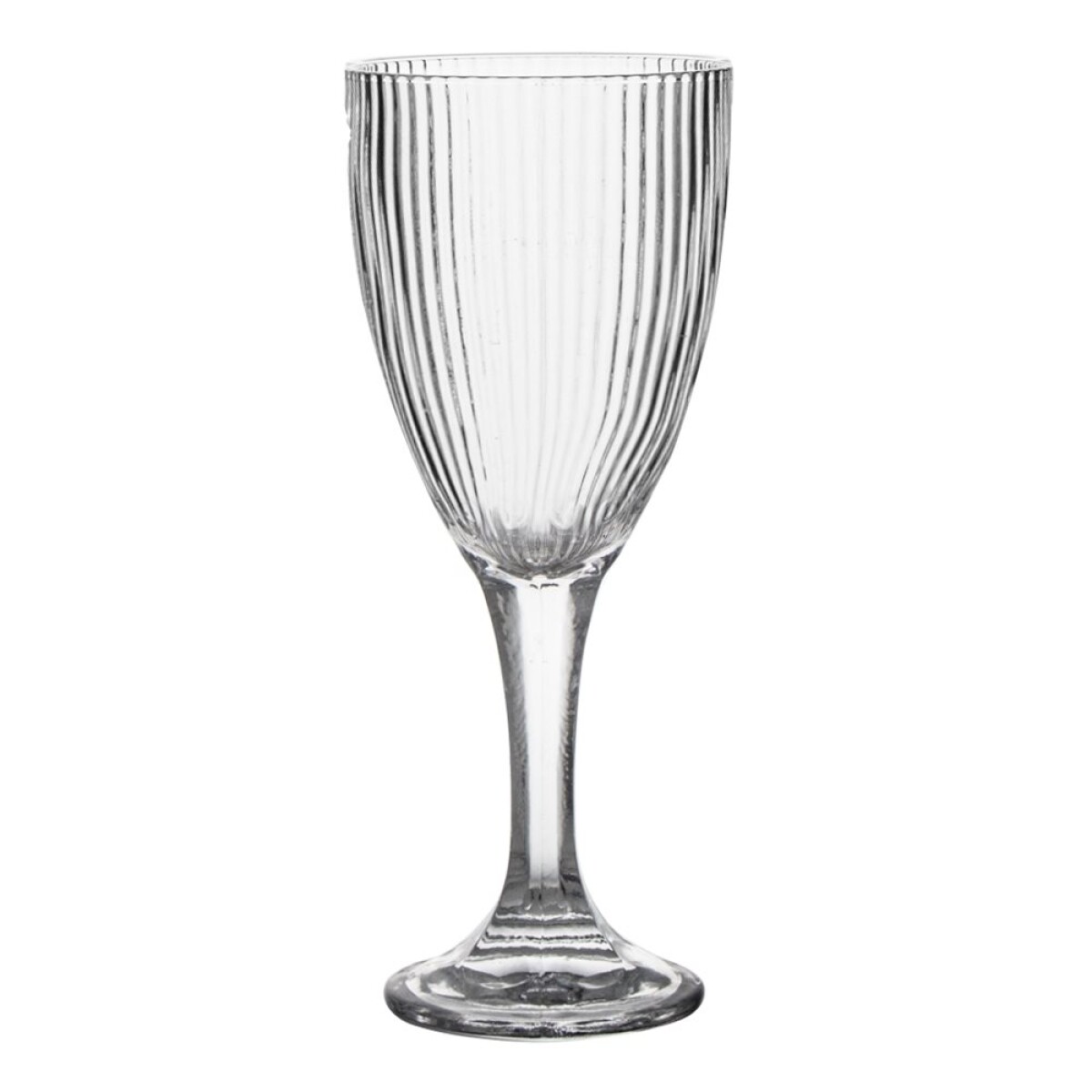 COPA DE VIDRIO 400ML INCOLORO ACANALADO 