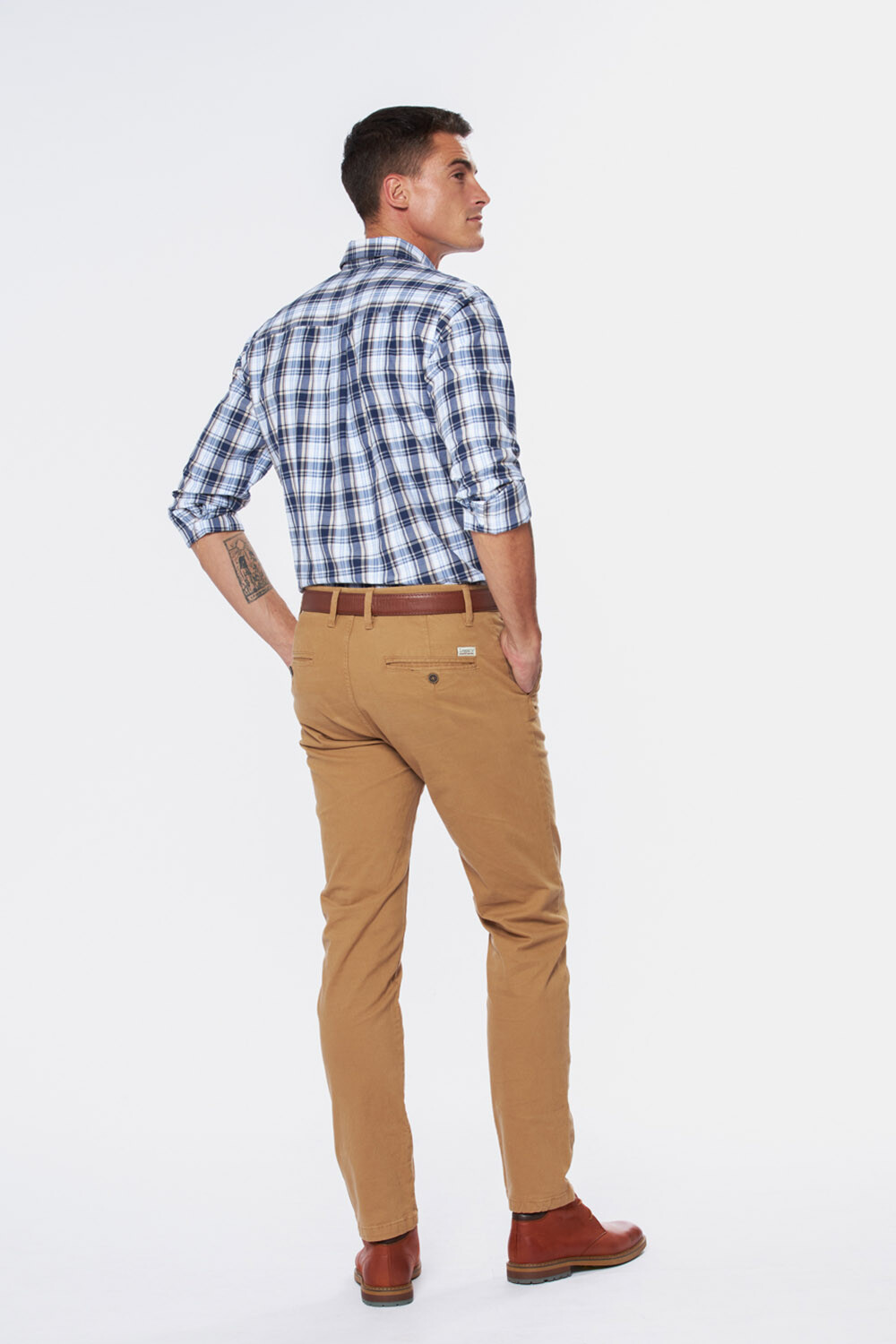 PANTALÓN SKINNY CON SPANDEX Mostaza