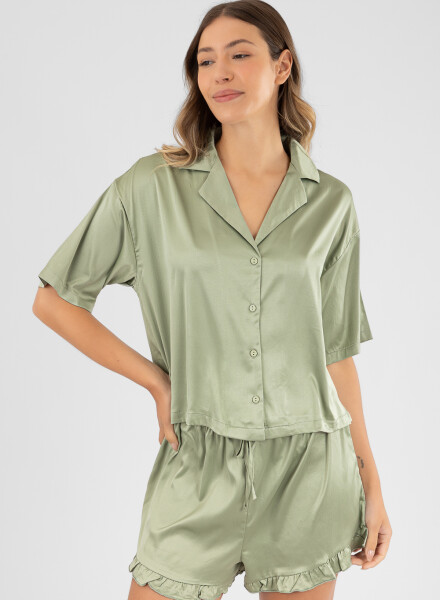 Green dull short Verde claro
