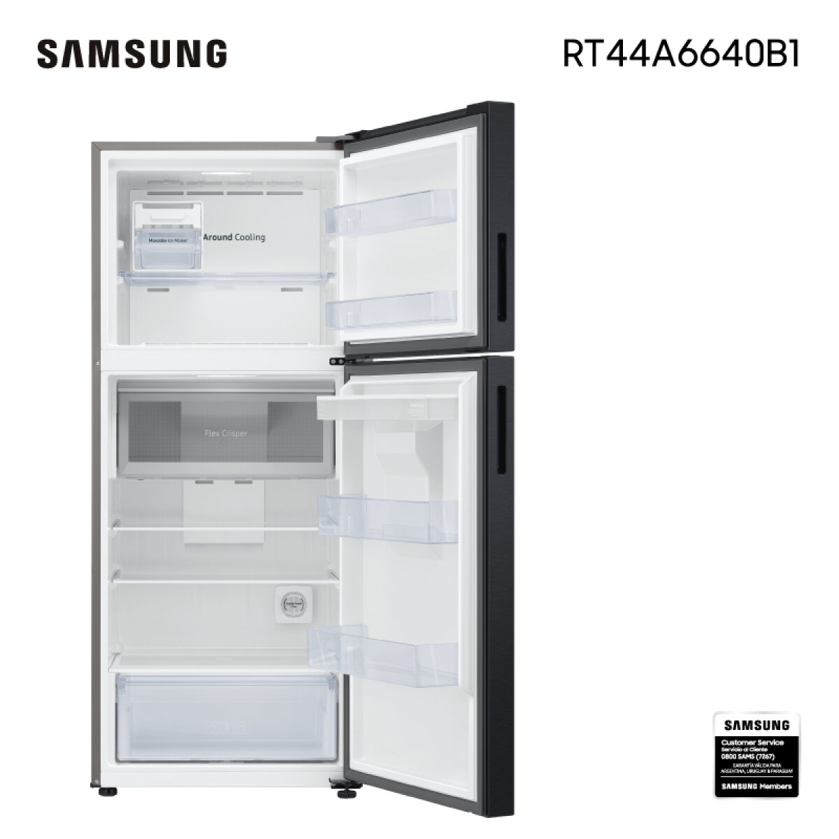 Samsung Refrigerador Frío Seco 430 Lts Rt44a6640b1 