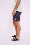 Short de baño estampado Negro