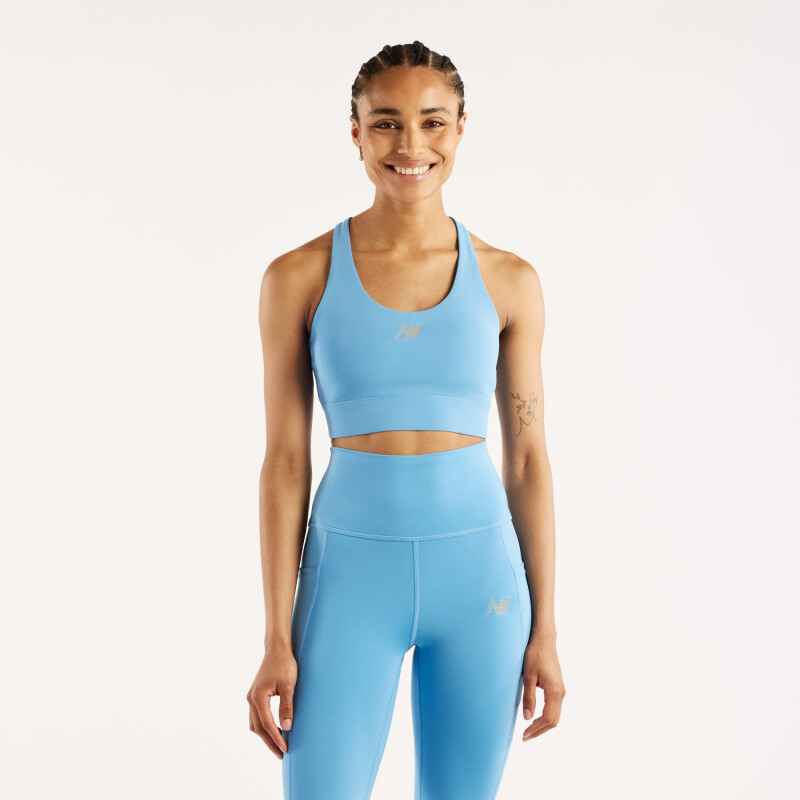 Top Newbalance Tech Training Graphic mujer WB6262D6NBE Azul