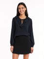 BLUSA MILCA NEGRO.