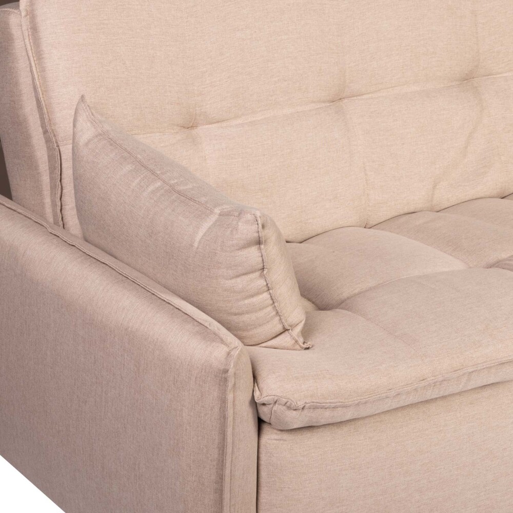 SOFÁ CAMA MADERA-Y-TELA NATURAL-BEIGE ESSENTIA BEIGE
