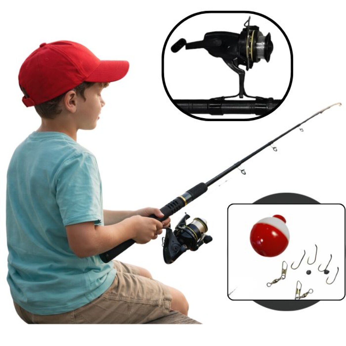 Combo De Pesca Para Niño Completo 