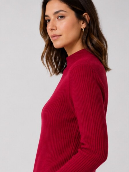 POLERA SLOWLY 915 BORDO