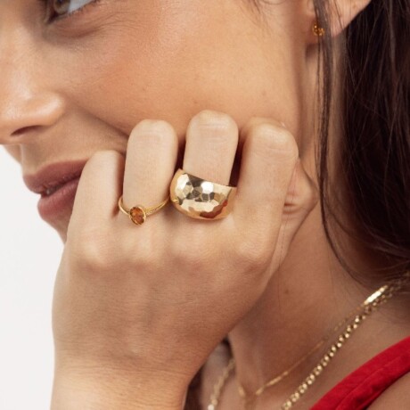 Anillo Crown Citrino - Oro 9k Anillo Crown Citrino - Oro 9k