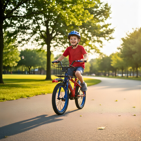 Bicicleta Infantil Yjtong R14 Canasto Parrilla Guardabarros Rojo 1