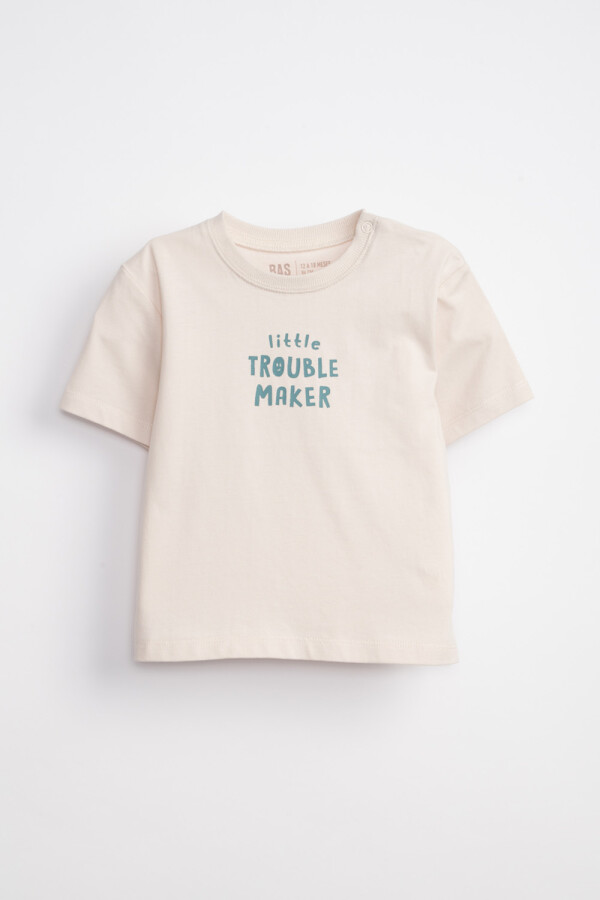 Remera oversize estampa Vacation Crudo