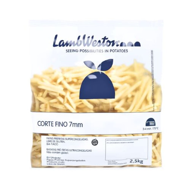Papas fritas corte Fino Lamb Weston - 2,25 kg Papas fritas corte Fino Lamb Weston - 2,25 kg