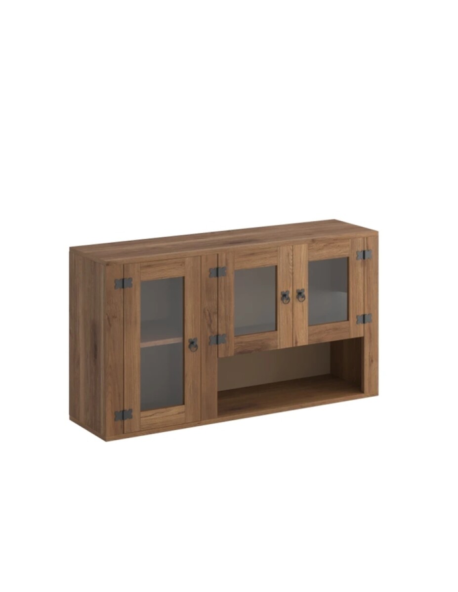 Aéreo Mexicano 3 Puertas Vidrio y Estante Nogal 2003 