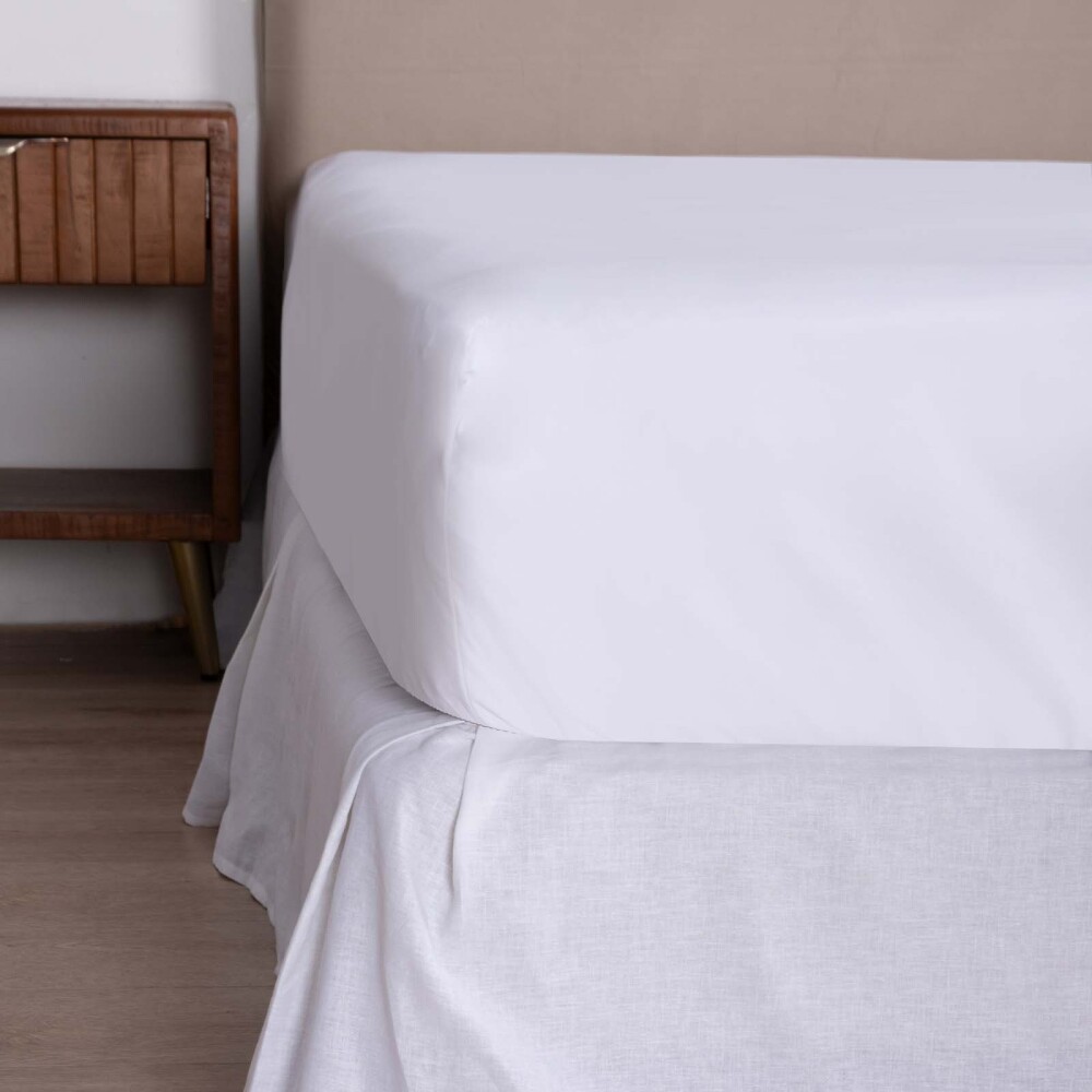 SÁBANA BAJERA KING ALGODON BLANCO 200 HILOS