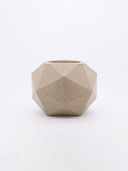 MACETERO GEOMÉTRICO GRIS