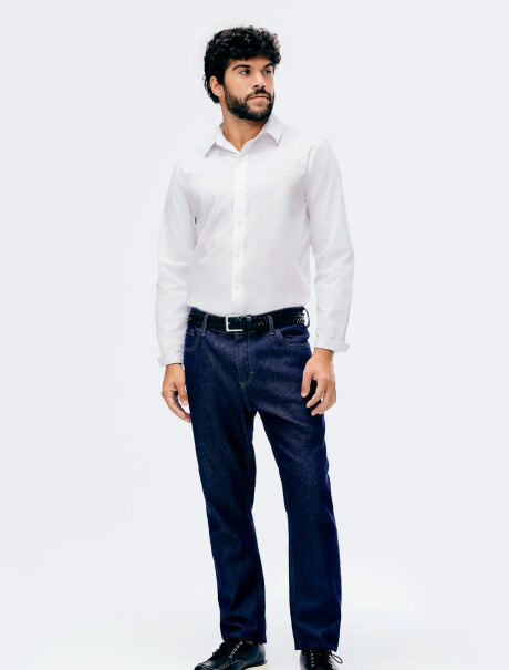 CAMISA MANGA LARGA SUPER SLIM BLANCO
