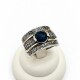 Anillo con zirconia azul Anillo con zirconia azul