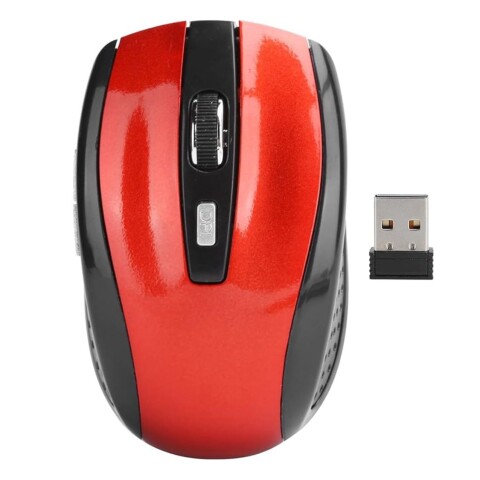 Mouse Inalambrico Goldtech Dpi Usb Ergonomico Portatil Variante Color Rojo