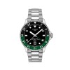 Reloj Tissot T1208521105100 Seastar 1000 Quartz GMT para hombre de acero Negro
