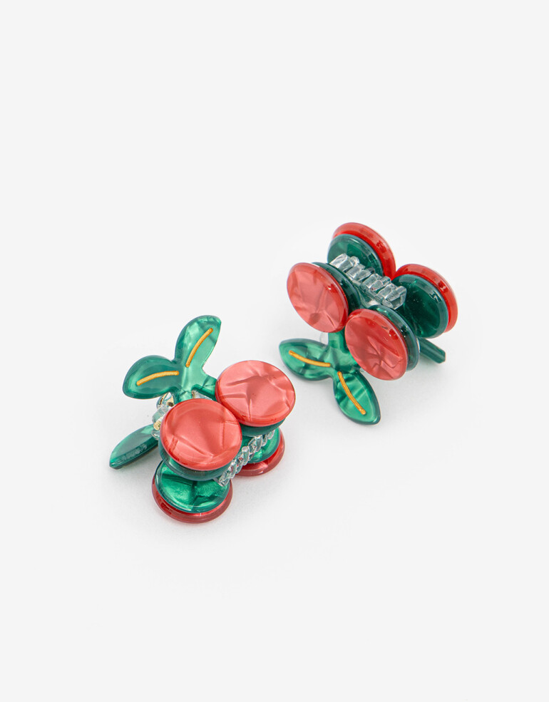 Broches Sets Frutas Set De Broches - Rojo Cereza