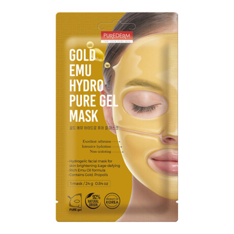 Mascarilla Facial Purederm Gold Emu Hydro en Gel 1 Unidad Mascarilla Facial Purederm Gold Emu Hydro en Gel 1 Unidad