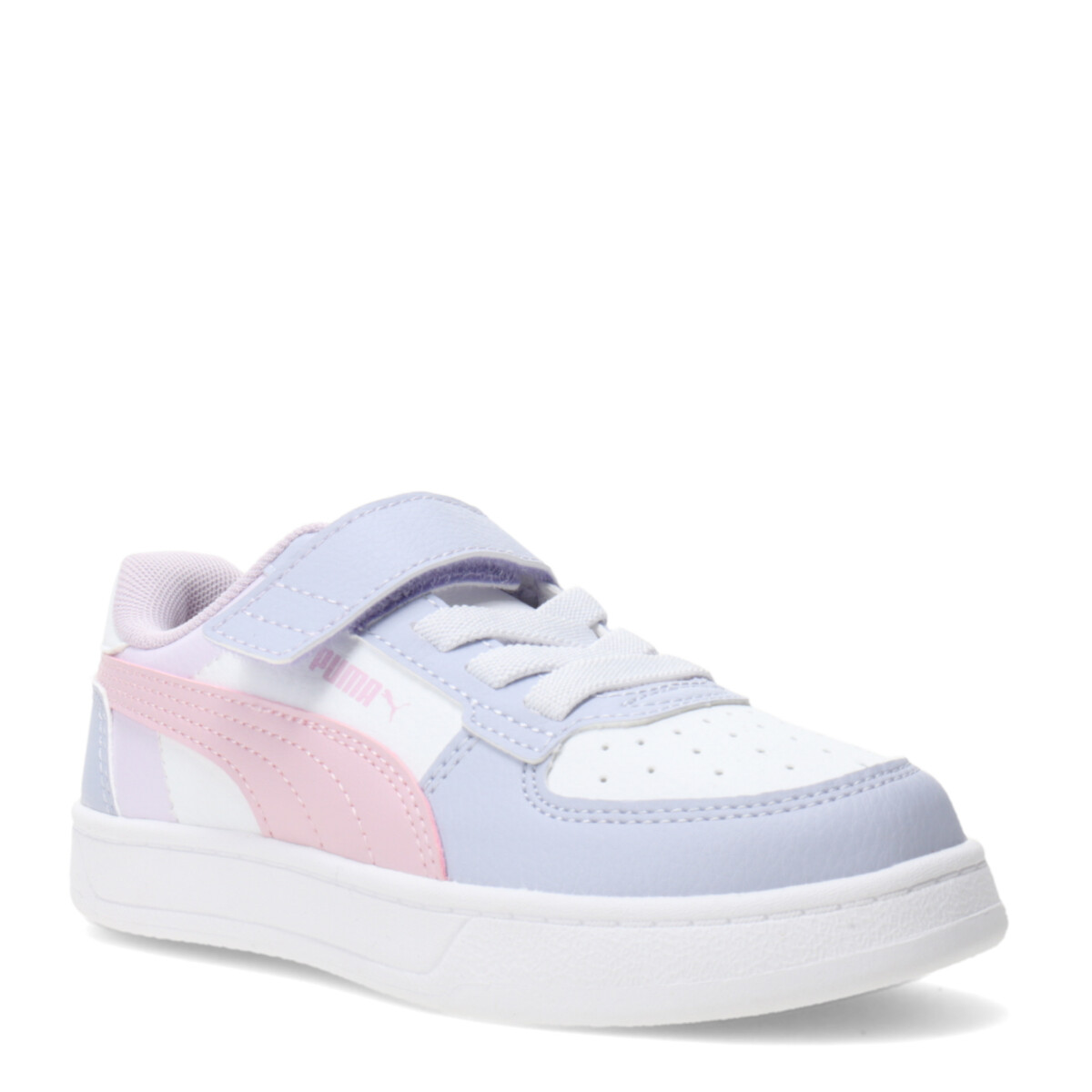 Championes Infantiles Puma Caven 2.0 Block - Blanco - Lila - Rojo 
