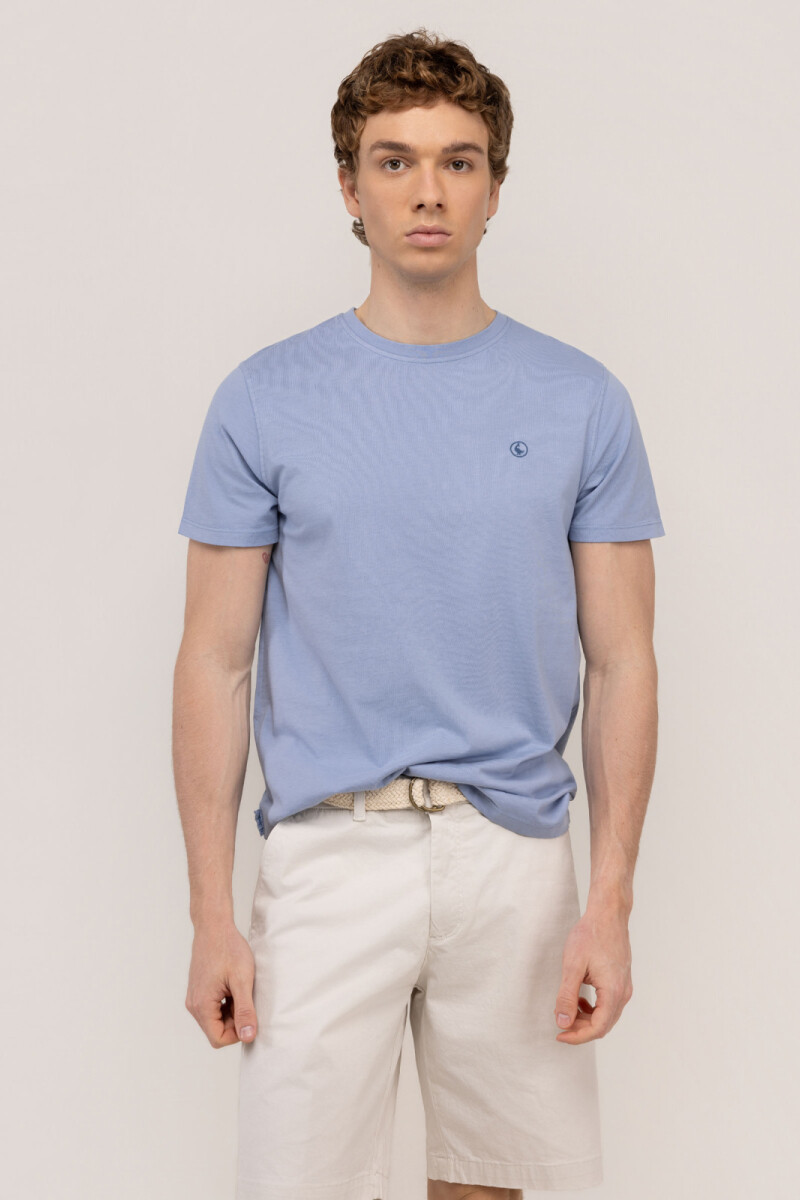 Camiseta Azul Medio
