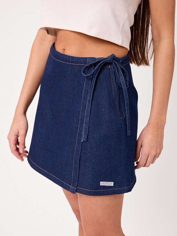 FALDA CORTA MANTZ RUSTY Celeste