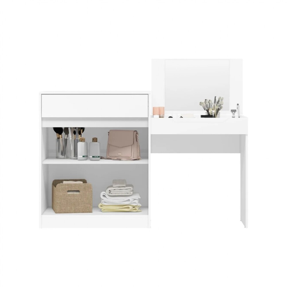 Escritorio Tocador 1 puerta 1 cajón - Trend Blanco