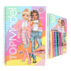 Libro de colorear con set de colores Top Model Libro de colorear con set de colores Top Model
