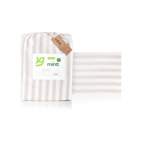 Funda Nórdica Lino Algodón Percal 165 grs P acolchado 200x220 Lino a rayas