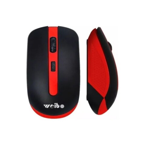 MOUSE INALÁMBRICO WEIBO RF-4000 Rojo