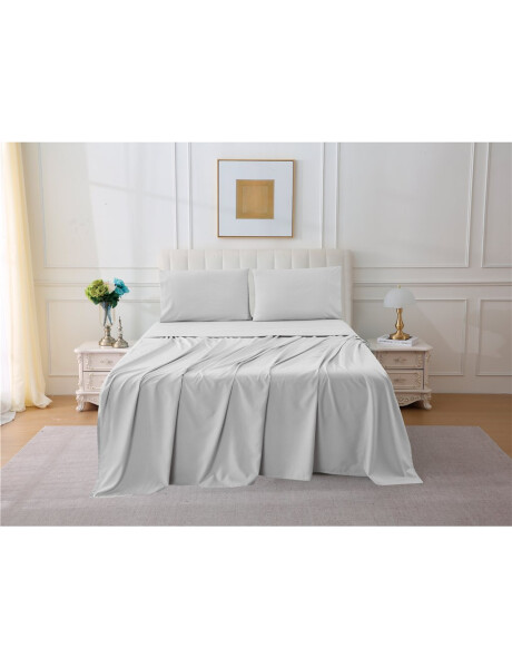 JUEGO SABANA ALGODON 144 HILOS TWIN 90x190+30CM GRIS CANNON JUEGO SABANA ALGODON 144 HILOS TWIN 90x190+30CM GRIS CANNON