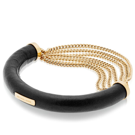 Pulsera Michael Kors Cuero Negra 0